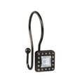 thumbnail image 3 of Utopia Alley Shower Hooks - Double Shower Curtain Rings for Bathroom - Rust Resistant Shower Curtain Hooks for Shower Curtain- Shower Curtain Rings with Crystal Design - Set of 12, Oil Rubbed Bronze, 3 of 10