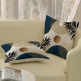 thumbnail image 4 of Navy Blue Boho Pillow Covers 18x18 Inch 2 Pcs Mid Century Modern Abstract Summer Outdoor Decor Throw Pillows Tropical Leaf Farmhouse Decoration Pillowcase Linen Cushion Cover for Couch Sofa, 4 of 6