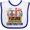 White and Royal, variant on Inktastic Construction Future Contractor Boys or Girls Baby Bib