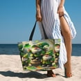 thumbnail image 6 of Gaeub patrick’s day gnomes Print Beach Bag,Large Tote Bag,Waterproof Sandproof Women Tote Bag,Pool Bag with Zipper for Gym Grocery Travel, 6 of 7