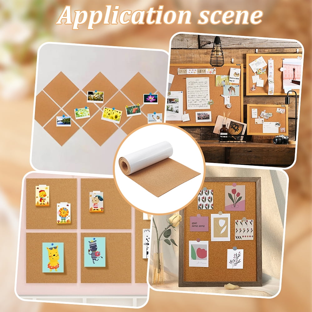 Self Adhesive Cork Strips for Bulletin Board BurlyWood 2000x300x3mm
