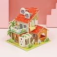 thumbnail image 4 of Rompecabezas tridimensional 3D para niños, juguetes educativos para niños y niñas, modelo de casa de papel hecho a mano DIY, 4 of 4