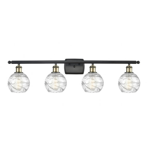 Innovations Lighting - Athens Deco Swirl - 4 Light Bath Vanity In Industrial