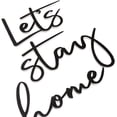 thumbnail image 4 of SUSSEXHOME Let's Stay Home Metal Wall Art - Modern 3-Piece Wall Decor for Living Room or Bedroom, Industrial Style, 4 of 5