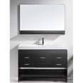 thumbnail image 2 of Gloria 48" Single Bath Vanity in White and Square Sink with Brushed Nickel Faucet with Matching Mirror, 2 of 3