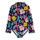 thumbnail image 1 of Simple Joys by Carter's - Camiseta de protecci&oacute;n de una pieza para ni&ntilde;as peque&ntilde;as, color azul marino, floral, talla 2T Simple Joys by Carter's NA, 1 of 6