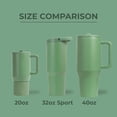 thumbnail image 4 of HydroJug Sport - Vaso de acero inoxidable con pajita, aislado al vacío, botella de agua a prueba de fugas de 32 oz, diseño ergonómico, reutilizable, apto para lavavajillas, base de goma, duradero para, 4 of 5