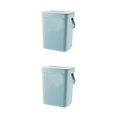 thumbnail image 4 of Matsuzay Cubo de basura de pared Tapa de cocina Cubo de basura Cubo de basura Papelera para Azul 2piezas, 4 of 6