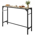 thumbnail image 1 of Outsunny 55" Outdoor Bar Table with Built-In Bottle Opener, Steel Frame, 1 of 10