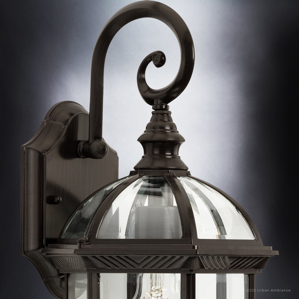 Luxury Transitional Wall Sconce, 15.5H x 8.125W, with Traditional Style, Olde Bronze, UHP1371 by Urban Ambiance