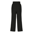thumbnail image 6 of Olyvenn Cotton Linen Wide Leg Pants Women Casual Palazzo High Waist Flowy Trousers Lounge Summer Drawstring Pant with Pockets Black L, 6 of 7