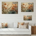 thumbnail image 4 of Designart "Glowing Embers Maple Trees wall art II" Floral Print on Natural Pine Wood, 4 of 5