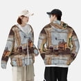 thumbnail image 3 of Rocae Oil Lamp Coffee Beans Print Breathable Sun Protection Hoodie Quick-Dry Lightweight Long Sleeve Hoodie Unisex Running Sports Shirt 3X-Large, 3 of 9