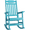 Blue, variant on Naipo Patio Rocking Chair All-Weather, Porch Rocker Chair 400 lbs Capacity, Outdoor and Indoor, Teak
