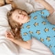 thumbnail image 5 of Balery Sea Turtle Conjunto de Pijama Infantil de Manga Corta con Estampado – Ropa de Dormir de Algodón Suave-Large, 5 of 6