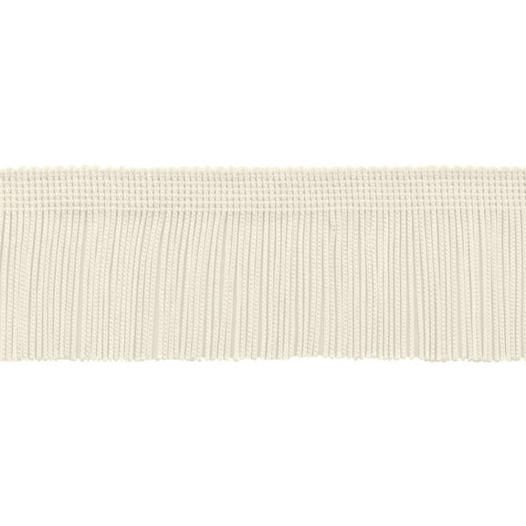 2" (5cm) Chainette Fringe Trim # CF02,, Off White Ivory #OW (White Ivory, Cream Ivory, Off White) 5 Yards (15 ft/4.5m)