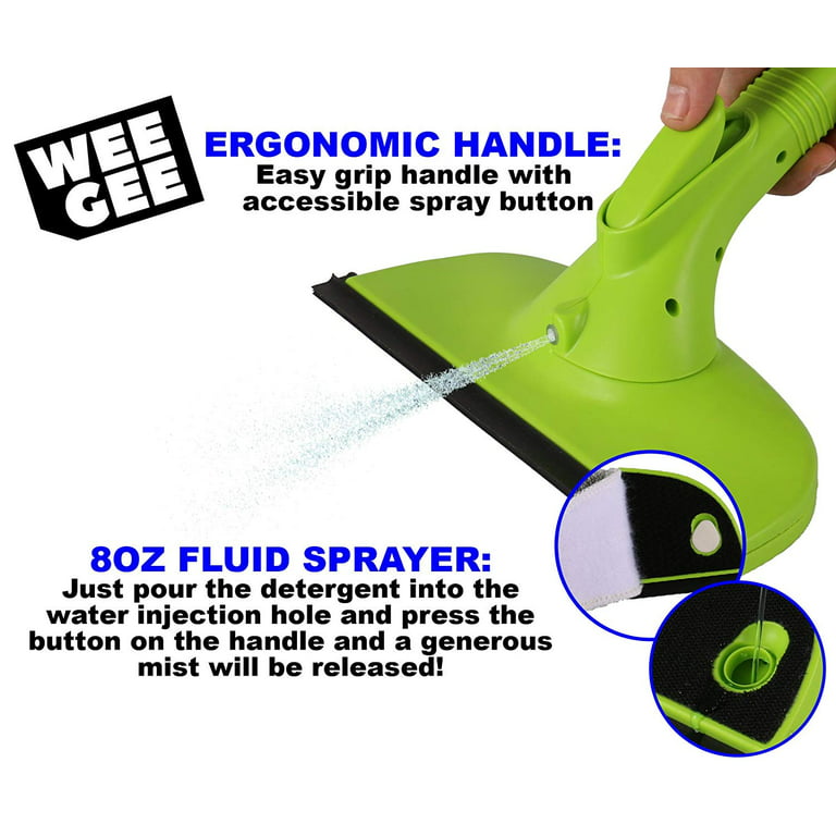 Weegee 3 in 1 10.5” Window Cleaner Squeegee Tool Kit with Spray Bottle –  Weegeeshop