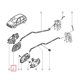 thumbnail image 4 of Lot de 2 poignées de porte intérieures de voiture, argent mat, 7700353282, remplacement pour Master 1998-2007, 4 of 4