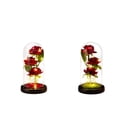 thumbnail image 1 of Dome, Artificial , LED Light Artificial Flower, Gifts ,artificial eternal forever BLESIY Rosa en cúpula, 1 of 8