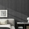 thumbnail image 5 of Grasscloth Textured Wallpaper Dark Gray Linen Thick 24" X 394" Fabric Contact Paper Grassweave Removable Modern Self Adhesive Wallpaper for Walls Cabinets Bedroom Liners Fireplace, 5 of 5