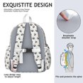 thumbnail image 5 of Black Dog Puppy Paw Backpack for School,Cute School Bag,Schoolbag with Adjustable Shoulder Straps & Padded Back,13.4"x11"x4.7", 5 of 6