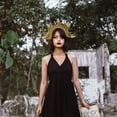 thumbnail image 4 of EeaseMX Diadema con halo virgen, tocado con rayos de sol, corona de pelo retro para dama, 4 of 7