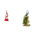 thumbnail image 1 of Escultura abstracta de fuego,Estatua de arte abstracto para decoración del hogar,Figura de escritorio,Estante de estatua de pavo real para escritorio,decoración del hogar,Figura decorativa, 1 of 8