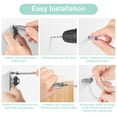 thumbnail image 7 of WSBArt 10 Pack Anti Tip Furniture Anchors for Baby Proofing, Metal Furniture Straps Securing 400 lbs/Prevent Falling Furniture for Child Pet Safety, Earthquake Straps, 7 of 7