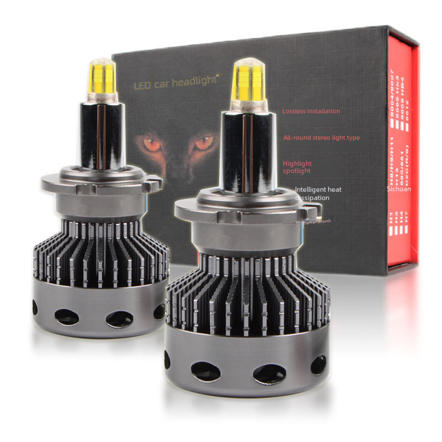 Faro LED de alta potencia, 360 grados, 6 lados, luz emitida, bombilla D2h modificada, foco superbrillante de 6000 K, faro de 4300 K