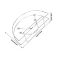 thumbnail image 2 of FENGGUIQU Half Round Metal Napkin Holder Stand for Paper Towel Storage, 2 of 8