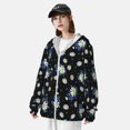 thumbnail image 5 of Kdxio Daisies Flowers Print Women Men Sun Protection UPF 50+ Jackets Zip Up Long Sleeve Hoodie Hiking Lightweight with Pockets, 5 of 8