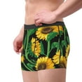 thumbnail image 2 of Pofeuu Sunflower 1 Print Men’s Boxer Briefs, Moisture-Wicking Underwear, Regular,Trunk-Small, 2 of 5
