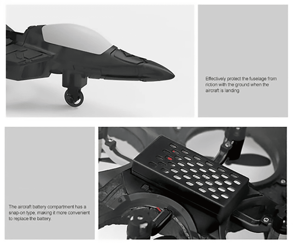 RC Plane 6CH 6-Axis Gyro 360 Flip Stunt Radio Control Aircraft EPP Fixed-wing Drone Jet Fighter