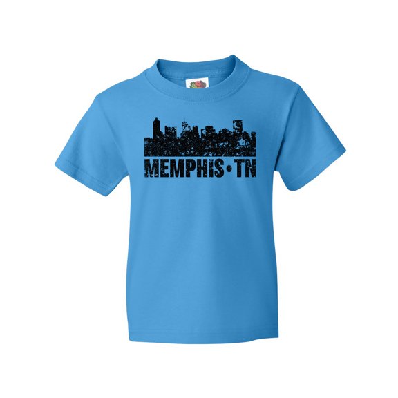 Inktastic Memphis City Skyline with Grunge Youth T-Shirt