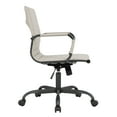 thumbnail image 2 of LeisureMod Harris Leather Office Desk Chair with Swivel Armrests Modern Adjustable Executive Conference Chair for Office and Home (Tan), 2 of 6