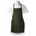 thumbnail image 3 of Bicycle Apron Parading Boys and Girls Bicycle Silhouettes in Vivid Colors on Black Background, Unisex Kitchen Bib Apron with Adjustable Neck for Cooking Baking Gardening, Multicolor, by Ambesonne, 3 of 3