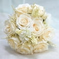 thumbnail image 6 of Wedding Bouquets for Bride with Ribbon Bridal Holding Wedding Bouquet for Bridal Shower Wedding Church Party, 6 of 7