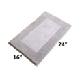thumbnail image 2 of Soft Bathroom Rugs Non-Slip Backing 16" x 24" Light Gray Fluffy Thicked Plush Absorbent Bath Mats Machine Washable, 2 of 7