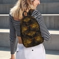 thumbnail image 5 of Honeii Gold Dragonfly Mandala Print Canvas Backpack for School & Outdoor,Laptop Excursion Backpack,Notebook School Bookbag For Men Women,for Work, Travel, and Everyday Use-Medium, 5 of 5