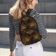 thumbnail image 5 of Balery Gold Dragonfly Mandala Mochila Clásica Impresa Básica para Viaje, Mochila Escolar Resistente al Agua, Mochila de Lona con Correas Ajustables-Medium, 5 of 5