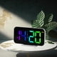 thumbnail image 2 of Reloj despertador digital de escritorio, 12/24 h, 3 niveles de volumen, función de repetición con semana Blanco, 2 of 7