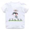 thumbnail image 3 of Lindo erizo dibujos animados animales niños algodón camisetas divertidas bebés niños camiseta divertida verano niños manga corta tops niñas ropa, 3 of 5