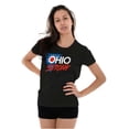 thumbnail image 4 of Ohio Homestate Strong OH Patriotic Womens Fitted Plus Size Graphic Tee Brisco Brands 2X, 4 of 5