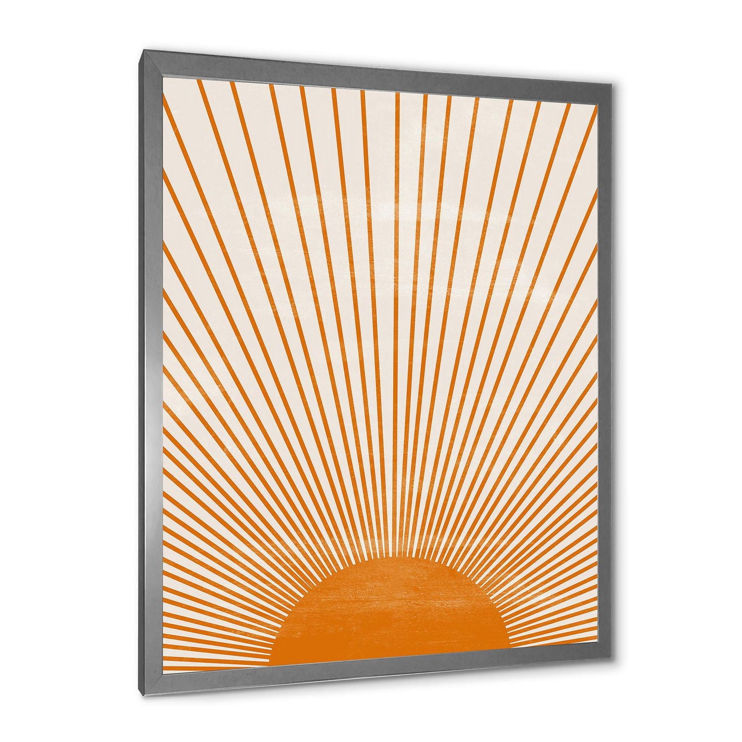 Designart Imprimé soleil orange III Art mural encadré