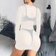 thumbnail image 3 of Gibobby Sujetador De Encaje Para Mujer Conjuntos de Lencería Sexy para Mujer Brasier de Encaje Flores Sujetador Abierto Tanga G-String Thong Ropa Interior Pijama(Blanco, M), 3 of 5