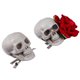thumbnail image 3 of GOOHOCHY 2 unids Halloween Temático Skull Rose Horquillero Partido Headwear Party Party Prop, 3 of 7