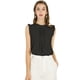 thumbnail image 1 of Blusas Elegante Sin Mangas Vintage De La Década De 1950 Con Volantes Para Oficina De Negocios Para Mujer Negro XL, 1 of 6