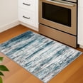 thumbnail image 6 of iOhouze 2x3 Small Area Rugs Abstract Rugs Throw Rugs with Rubber Backing Washable Indoor Front Door Mat Print Faux Wool Doormat for Bedside Entrance Entryway, Blue, 6 of 8
