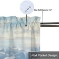 thumbnail image 5 of Polar Bear Rod Pocket Thermal Insulated Curtain Valance Cute Animals Bear Snow Winter Window Treatment for Living Room Bedroom Bathroom 54 by 18 in, 1 Panel, 5 of 6