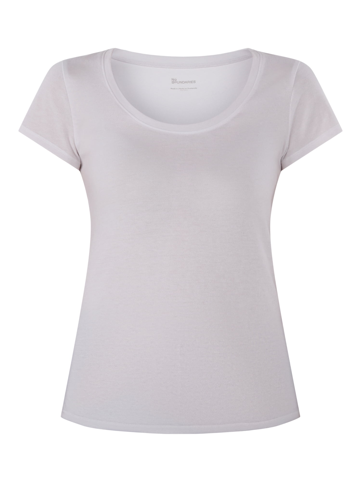 No Boundaries Short Sleeve Scoop Neck Tee, Women's XXS-XXXL
